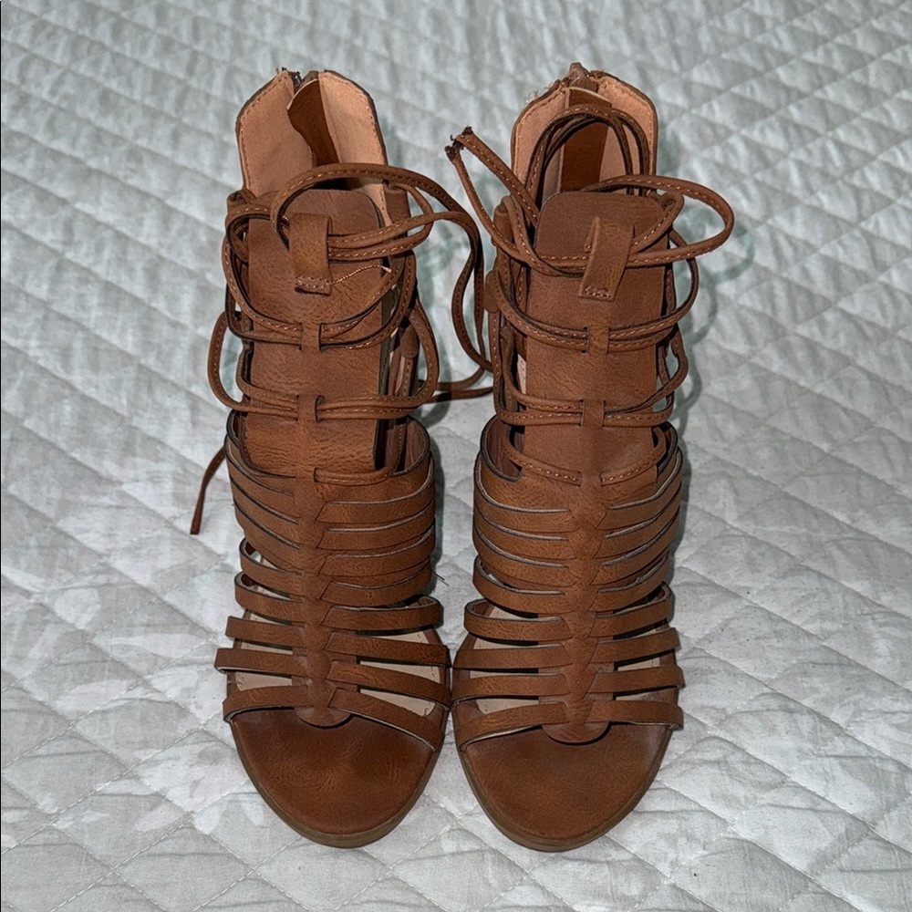 Brown Strappy Women's Sandals